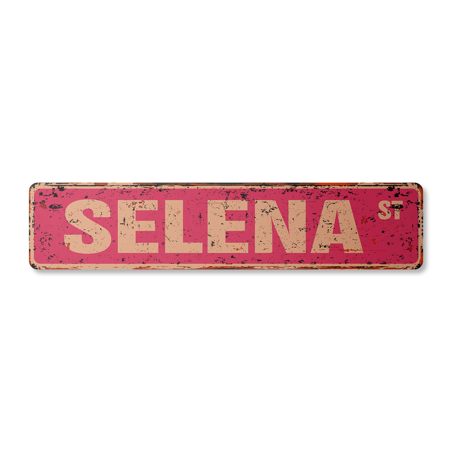 SELENA Vintage Street Sign Childrens Name Room Metal Sign | eBay