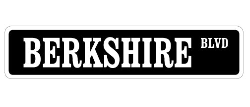 BERKSHIRE SCHWEIN Straßenschild Metall Kunststoff Aufkleber Schweine Schwein Bauer Bauernhof Stall - Bild 1 von 15