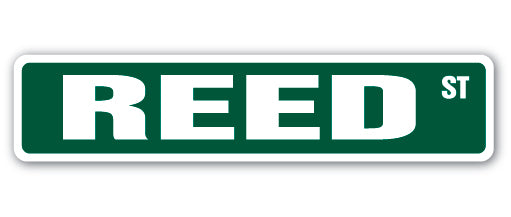 REED Street Sign Childrens Name Room Metal Sign Decal - Picture 1 of 15