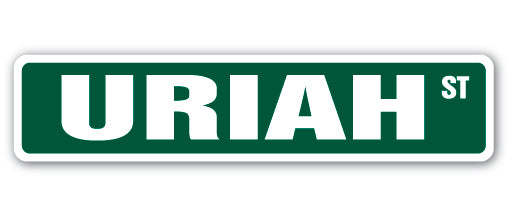 URIAH Street Sign Childrens Name Room Metal Sign Decal - Picture 1 of 16