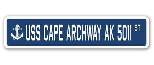 USS CAPE ARCHWAY AK 5011 Street Sign us navy ship veteran sailor gift - Bild 1 von 17