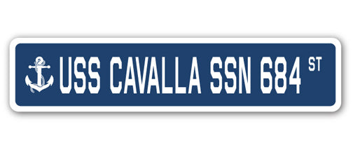 USS CAVALLA SSN 684 Straßenschild US Navy Schiff Veteran Matrose Geschenk - Bild 1 von 16