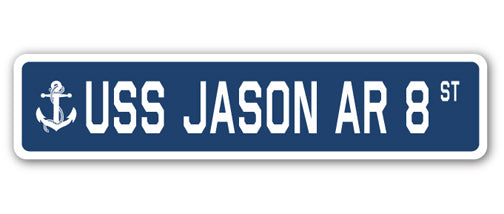 USS JASON AR 8 Street Sign us navy ship veteran sailor gift
