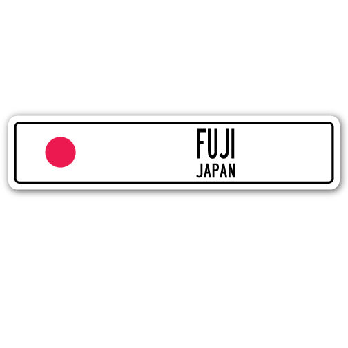 Letrero de calle FUJI JAPÓN bandera japonesa ciudad campo pared regalo - Imagen 1 de 18