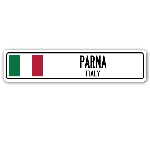 PARMA ITALIEN Straßenschild italienische Flagge Stadt Landstraße Mauer Geschenk - Bild 1 von 18
