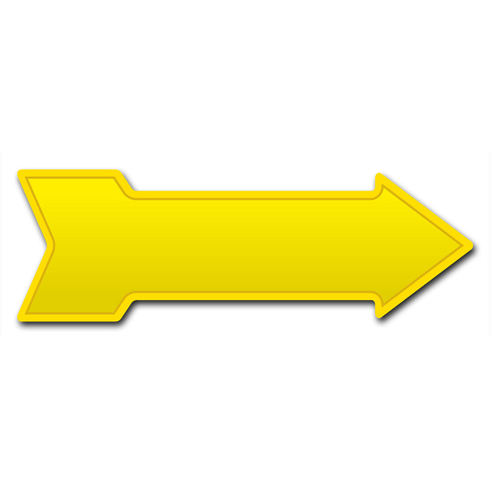 Yellow Arrow Yard Sign Funny Home Decor Gift Decoration