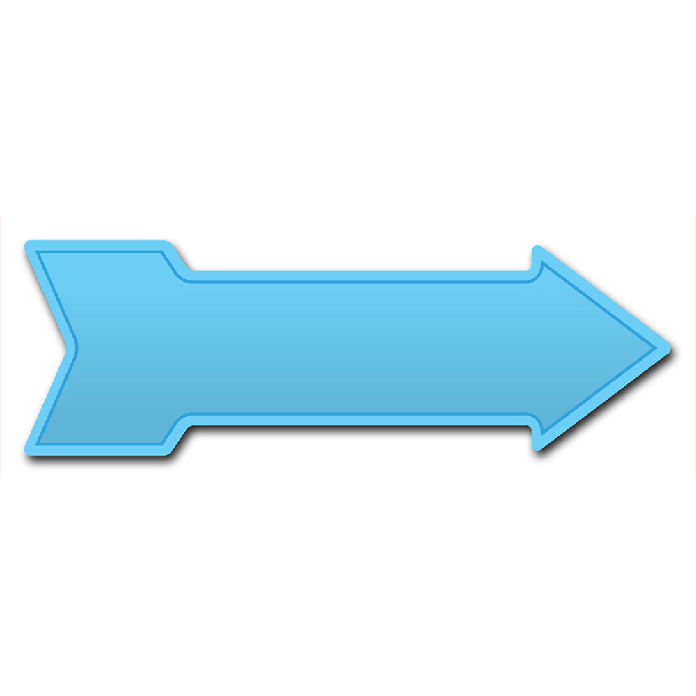 Light Blue Arrow Yard Sign Funny Home Decor Gift Decoration