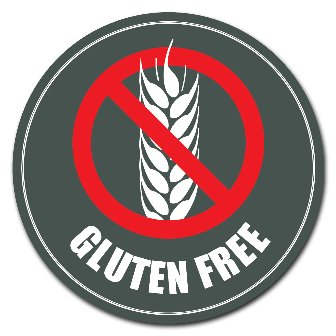 Farmer’s Market Gluten Free Circle Yard Sign, Rigid Plastic Or Decal