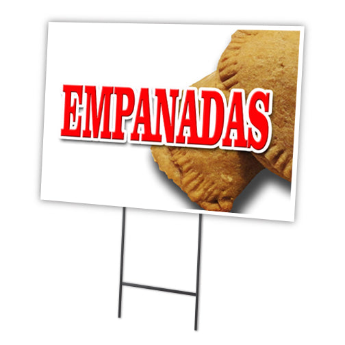Empanadas Yard Sign & Stake outdoor plastic coroplast window