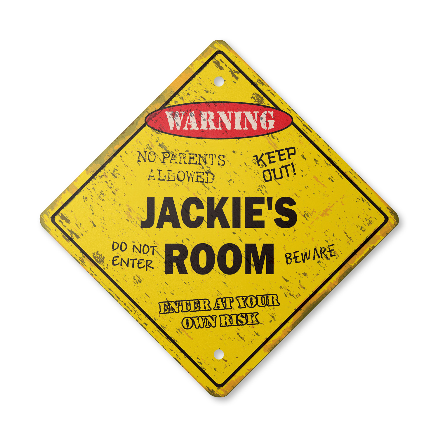 Jackie's Room Vintage Crossing Sign Xing Plastic Rustic kids