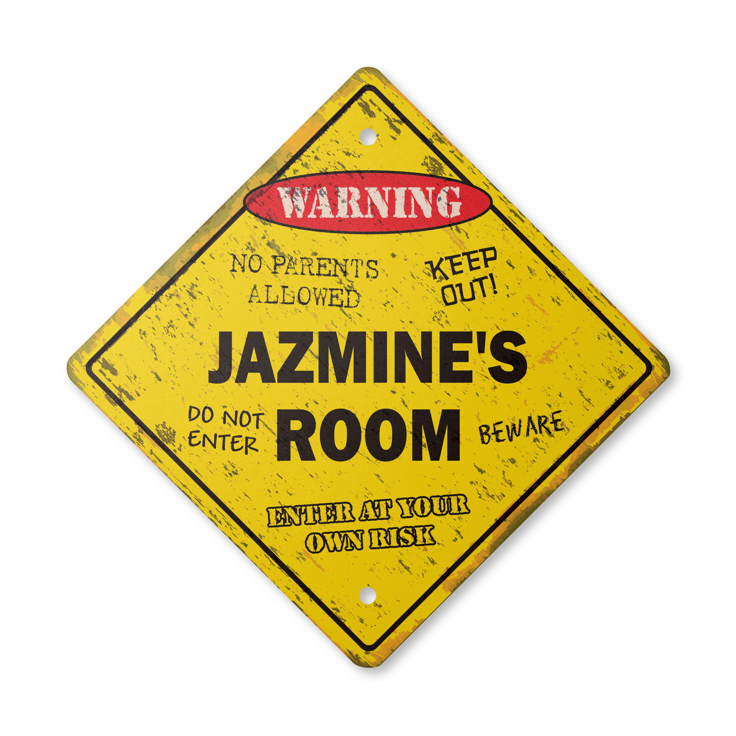 Jazmine's Room Vintage Crossing Sign Xing Plastic Rustic kids