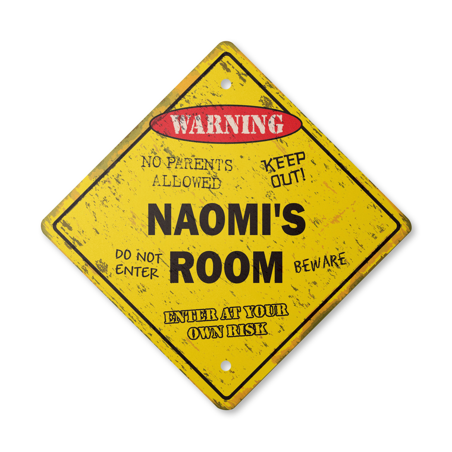 Lucian's Room Sign Crossing Zone Xing | Indoor/Outdoor | 12\, image size:1500x1500