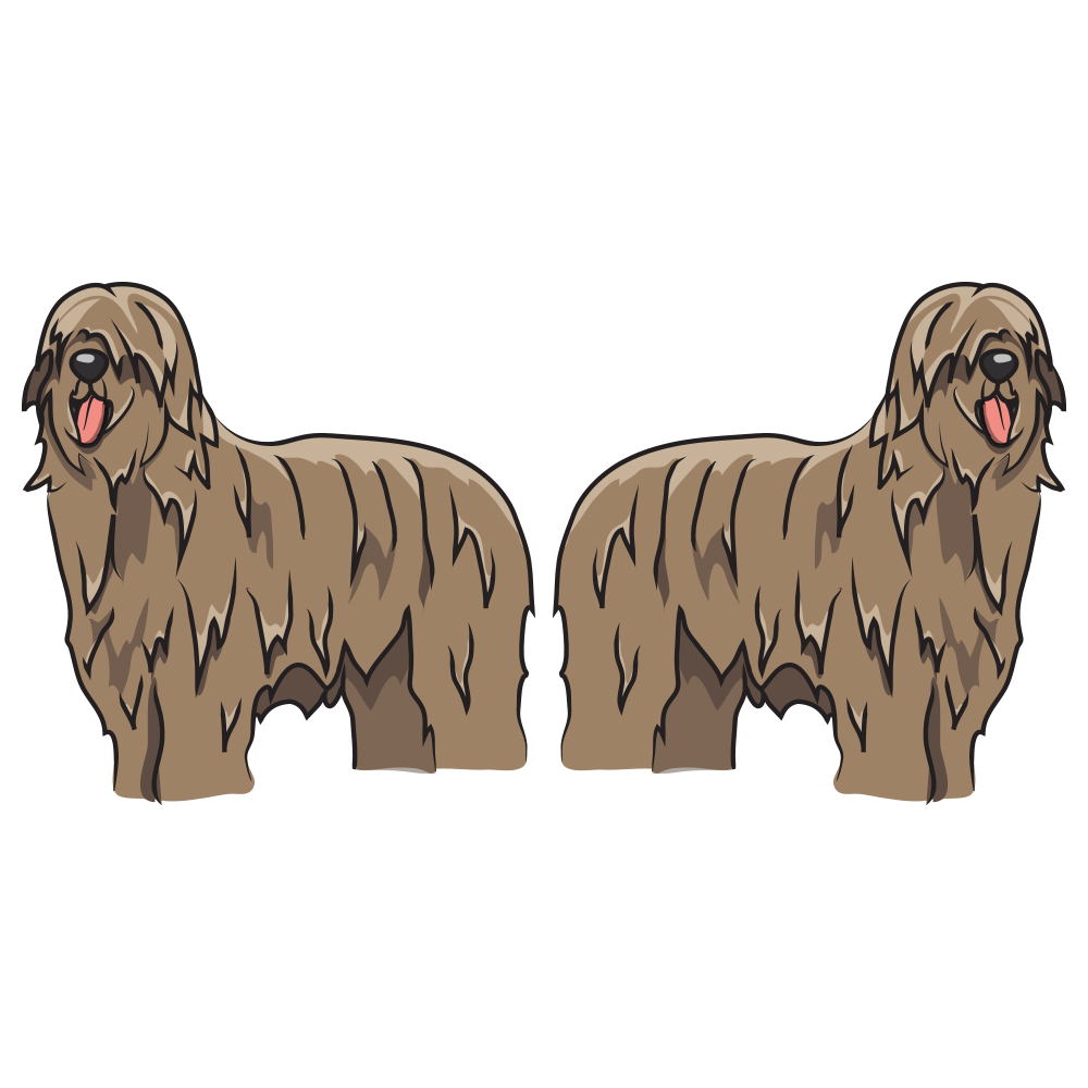 Calcomanía de vinilo para decoración de amante de perros Briard - Imagen 2 de 2