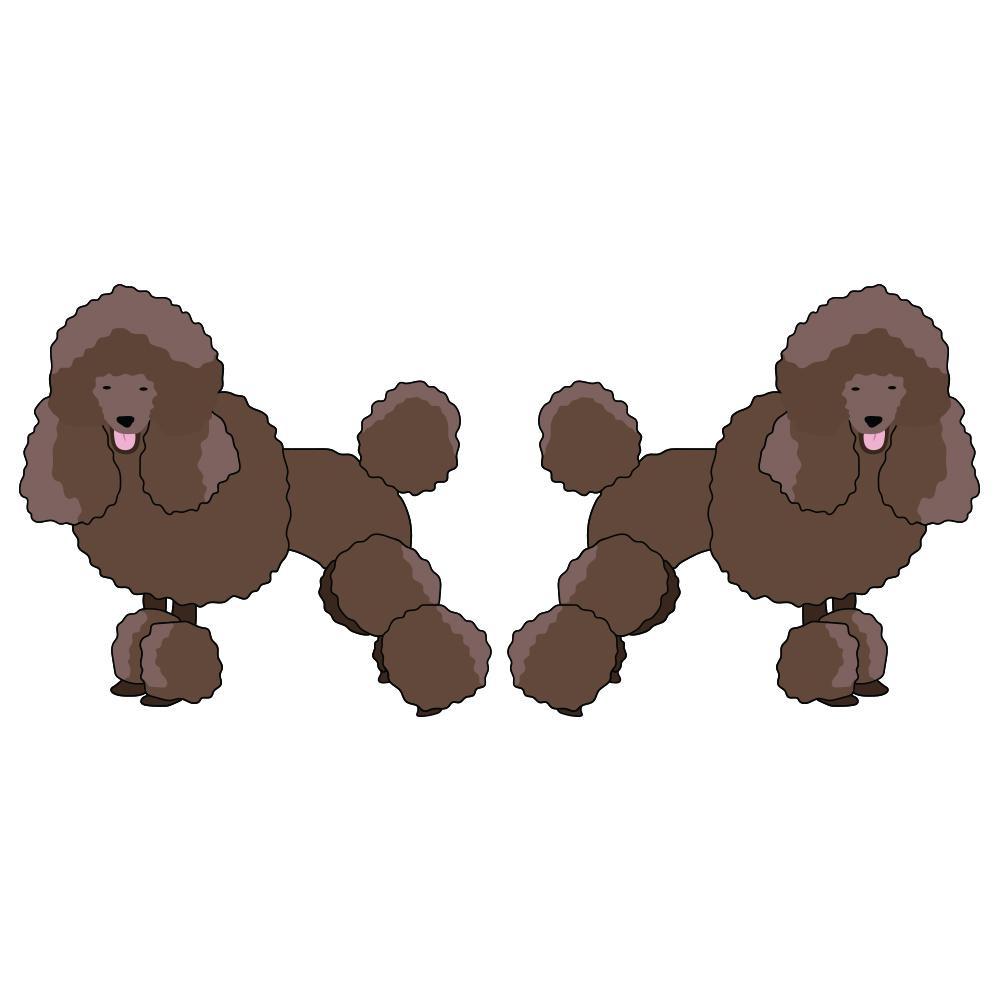 Miniature Poodle Dog Decal Dog Lover Decor Vinyl Sticker - Picture 2 of 2